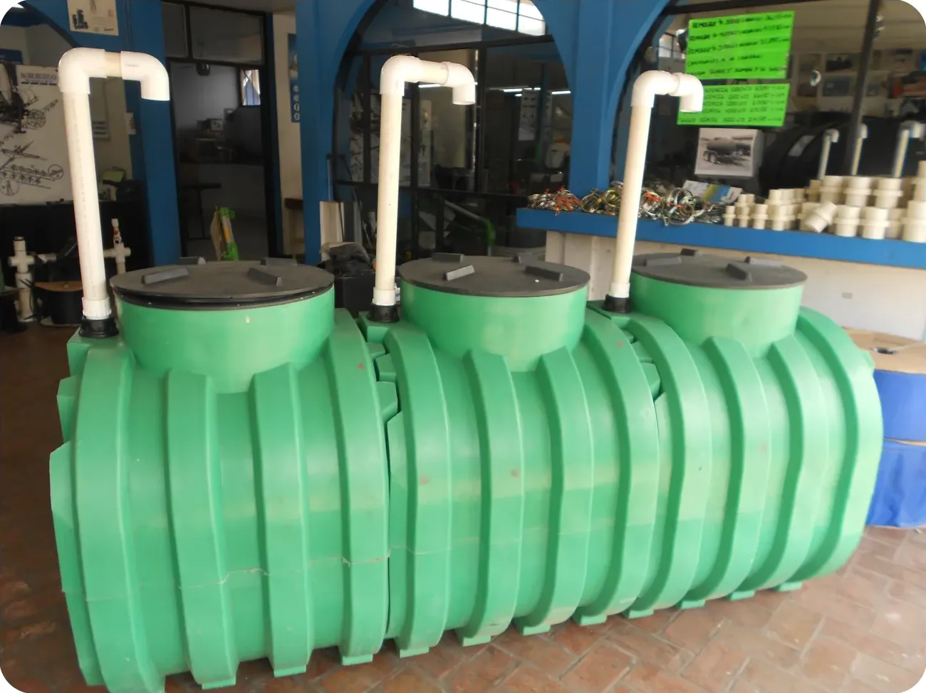 Microplanta de tratamiento de agua residual de tres módulos